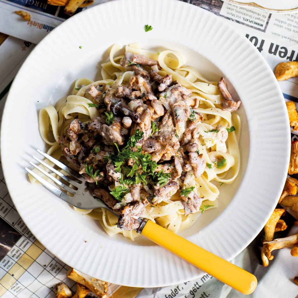 kantarellpasta